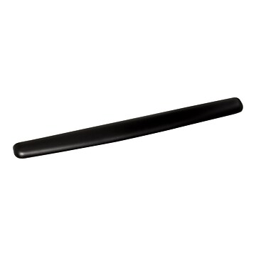 3M™ Gel Wrist Rest for Keyboard and Mouse, Easy to Clean Leatherette Cover with Antimicrobial Protection, Black (WR340LE)