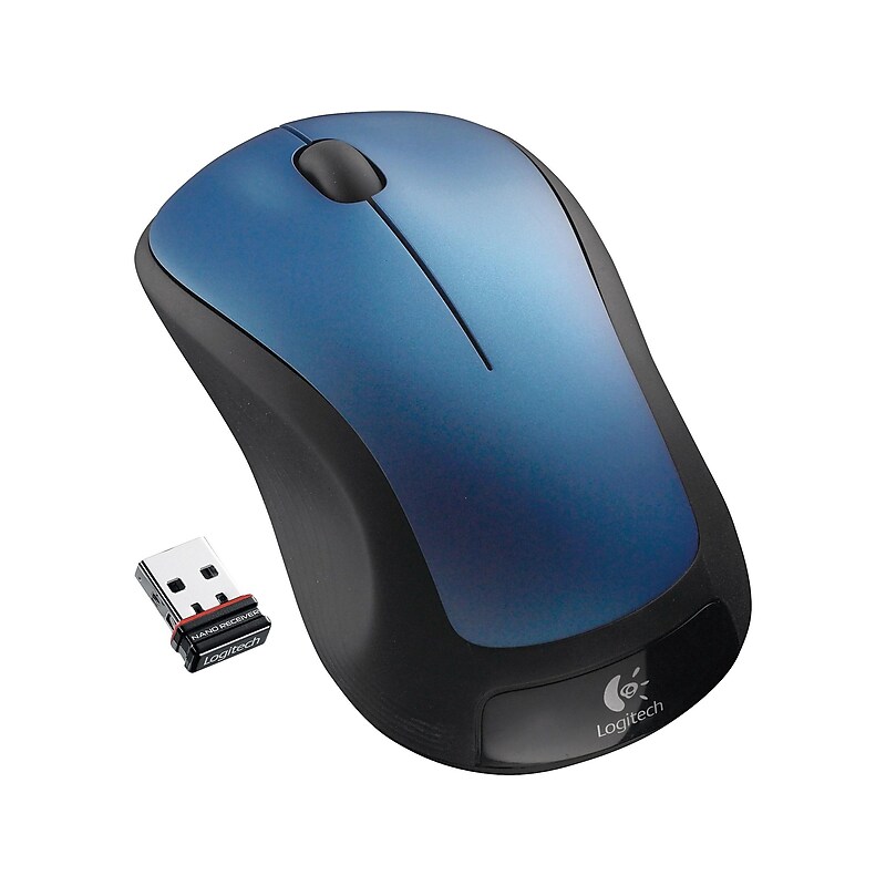 Logitech M310 Wireless Ambidextrous Optical USB Mouse, Peacock Blue (910-001917) image 1