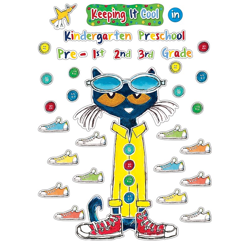 Teacher Created Resources Pete the Cat® Keeping It Cool In...Bulletin Board Set, 47 Piece (EP-63922) image 1