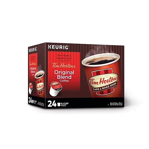  Tim Hortons Original Blend, Medium Roast Coffee, Single-Serve  K-Cup Pods Compatible with Keurig Brewers, 24 Count(Pack of 1) : Grocery &  Gourmet Food