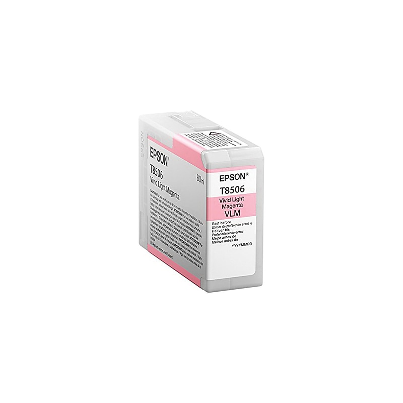 Epson T850 Light Magenta Standard Yield Ink Cartridge image 1