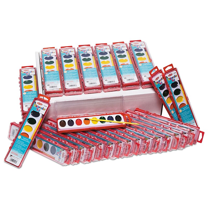Charles Leonard Semi-Moist Watercolor Paint Set of 36 (CHL40536) image 1