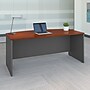 Bush Business Furniture Westfield 72"W Bow Front Desk, Hansen Cherry/Graphite Gray (WC24446)~#|#~sp40075269_sc7