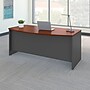 Bush Business Furniture Westfield 72"W Bow Front Desk, Hansen Cherry/Graphite Gray (WC24446)~#|#~sp40075270_sc7
