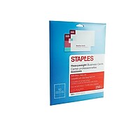 Staples Business Cards, 3.5"W x 2"L, White 250/Pack (12520)