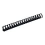 Fellowes 3/4" Plastic Binding Spine Comb, 150 Sheet Capacity, Black, 100/Pack (52367)~#|#~sp40092881_sc7