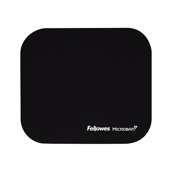 Fellowes Microban Non-Skid Mouse Pad, Black (5933901) | Staples
