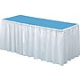 Table Mate Linen Soft 14'W x 29"D Solid Table Skirt White Each (TBL-LS2914-WH)~#|#~sp40093213_sc7