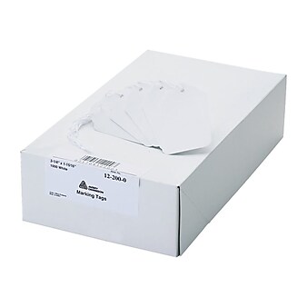 Avery Marking Pre-Strung Tags, 1.94" x 3.25", White, 1000/Box (12200)