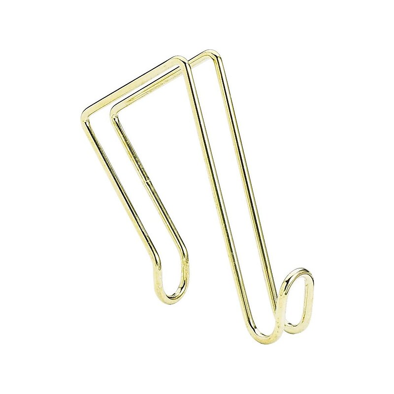 Artistic Over-Panel Hook, Brass, Metal (1309) image 1