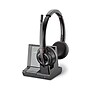 Poly Savi 8200 Series W8220-M Wireless Noise Canceling Stereo Headset, Over-the-Head, Black (7S4B6AA#ABA)~#|#~sp40136464_sc7