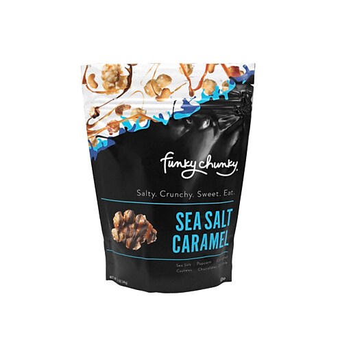 Funky Chunky Gourmet Sea Salt Caramel Popcorn, 5 oz. Bags, 6 Bags