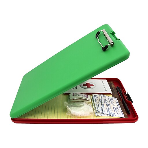 Saunders Show2Know Plastic Storage Clipboard, Red/Green (00580) Staples