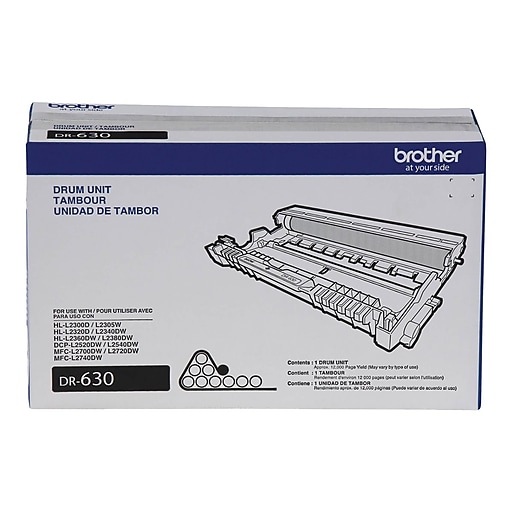 Brother DR630 Black Drum Unit Staples
