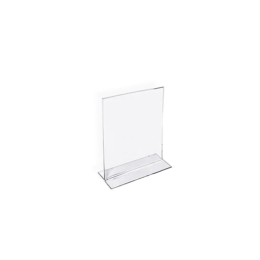3-Pack Dazzling Displays Clear 4x6 Slanted Sign Holders 