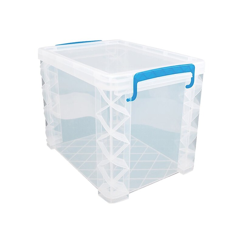 Advantus Super Stacker File Box, Letter Size, Clear (36872) image 1