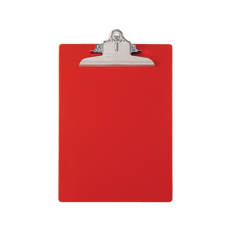 Saunders Recycled Plastic Clipboard, Letter Size, Red (21601) image 1