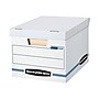 Bankers Box Stor/File 59% Recycled Corrugated File Box Lift Off Lid, Letter/Legal Size, White/Blue, 12/Carton (00703)~#|#~sp40285893_sc7