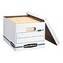Bankers Box Stor/File 59% Recycled Corrugated File Box Lift Off Lid, Letter/Legal Size, White/Blue, 12/Carton (00703)~#|#~sp40285896_sc7