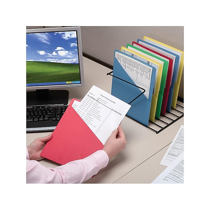 Smead Organized Up Slash File Jackets, Letter Size, Assorted, 25
