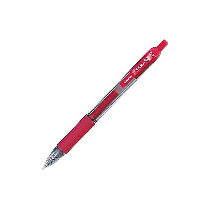 Zebra Sarasa Dry X20 Retractable Gel Pen, Medium Point, 0.7mm, Red