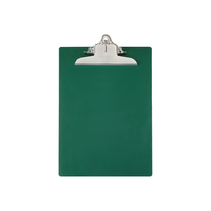 Saunders Recycled Plastic Clipboard, Letter Size, Green (21604