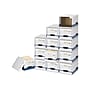 Bankers Box File/Cube™ Quick Set-Up Corrugated File Storage Box Shells, Letter/Legal Size, White/Blue, 6/Carton (0162601)~#|#~sp40286164_sc7