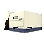 Bankers Box R-Kive O/S Heavy-Duty FastFold, File Storage Boxes, Lift-Off Lid, Letter/Legal Size, White/Blue, 20/BL (0077103)~#|#~sp40286217_sc7