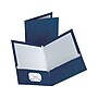 Staples 2-Pocket Laminated Presentation Folders, Dark Blue – Durable School & Office Folders, 10-Pack~#|#~sp40286408_sc7