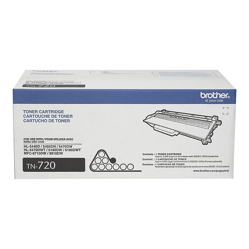Brother TN-720 Black Standard Toner Cartridge   (BRTTN720) image 1