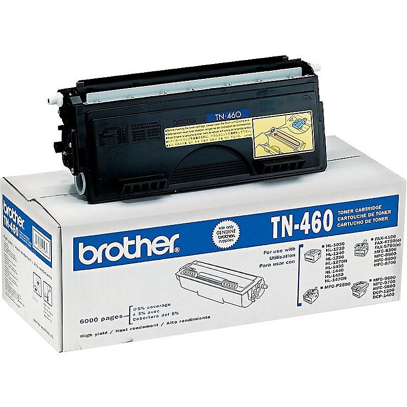 Brother Black High-Yield Toner Cartridge   (TN-460) image 1