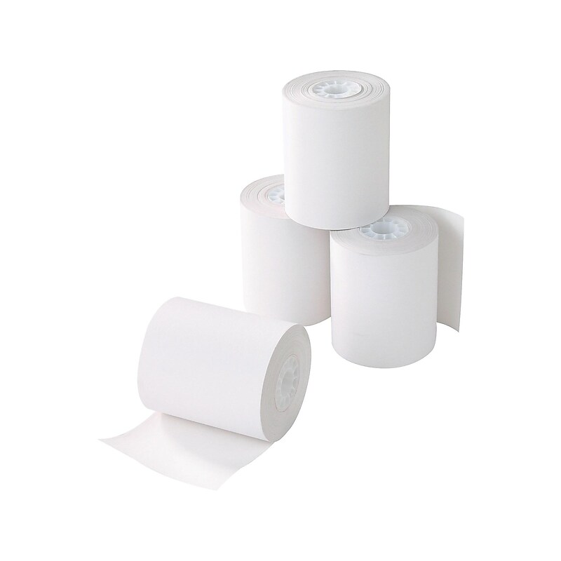 Staples Thermal Cash Register/POS Rolls, 1-Ply, 2 1/4" x 80', BPA Free, 50/Carton (18226-CC) image 1