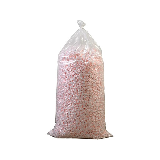 Anti-Static Packing Peanuts, 7 Cubic Ft., Pink (7NUTSAS