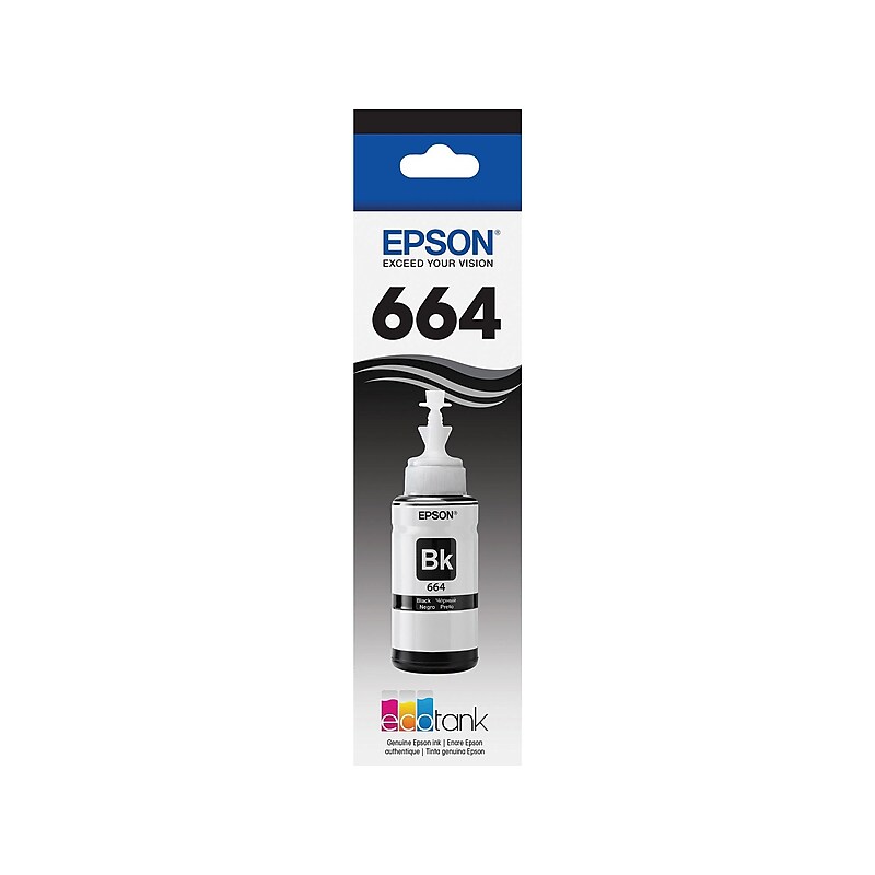 Epson T664 ECO Black Ultra High Yield Ink Cartridge (T664120-S) image 1
