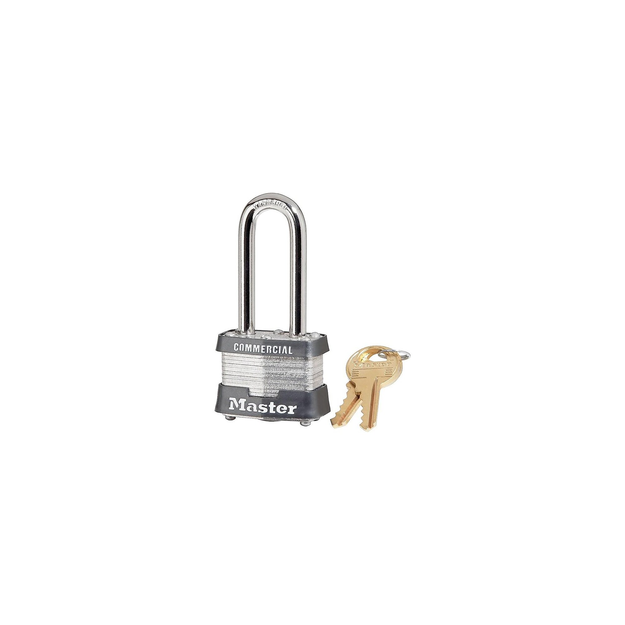 Master Commercial Lock Key Padlock, 4/Box (3DLHCOM) Simolary simolary.com