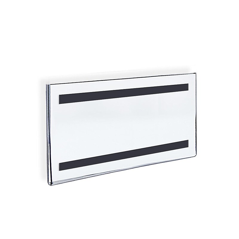Azar Sign Holders, 11" x 17", Horizontal, Wall Mounted, Clear Acrylic, 10/Pack (129937) image 1