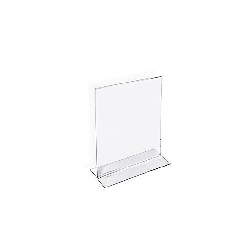 Azar Sign Holders, 5" x 7", Clear Acrylic, 10/Pack (152722) at Staples