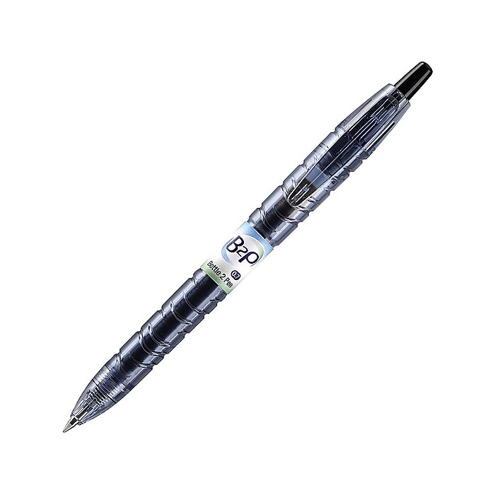 Pilot B2P Bottle 2 Pen Retractable Gel Pens, Fine Point, Black Ink