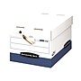 Bankers Box Heavy-Duty File Storage Boxes, Lift-Off Lid, Letter/Legal Size, White/Blue, 12/Carton (0063601)~#|#~sp40303277_sc7
