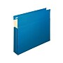 Staples Hanging File Folders, 3.5" Expansion, Letter Size, Blue, 4/Pack (781609)~#|#~sp40303358_sc7
