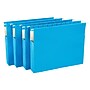 Staples Hanging File Folders, 3.5" Expansion, Letter Size, Blue, 4/Pack (781609)~#|#~sp40303359_sc7