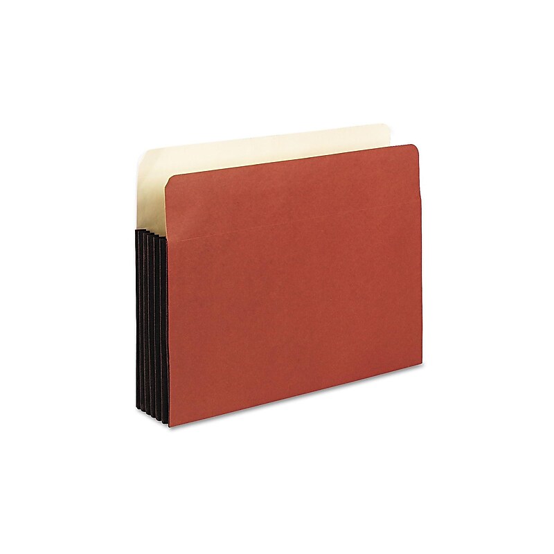 Pendaflex Watershed 30% Recycled File Pocket, 5 1/4" Expansion, Letter Size, Redrope, 10/Box (35344) image 1
