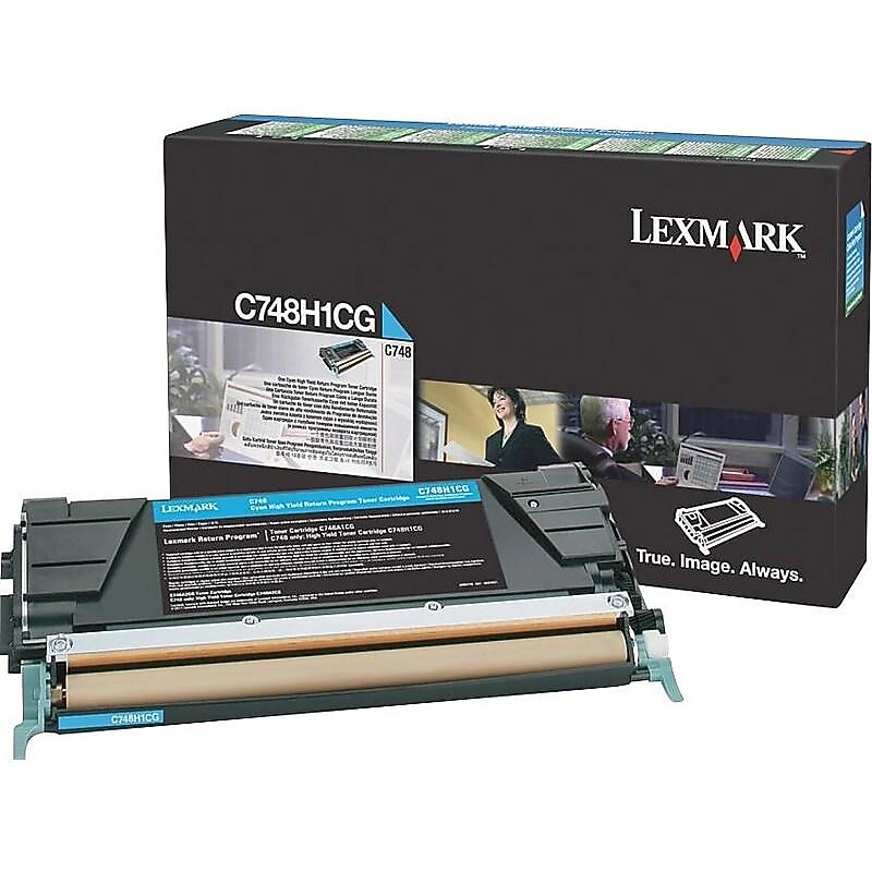 Lexmark C748 Cyan High Yield Toner Cartridge image 1