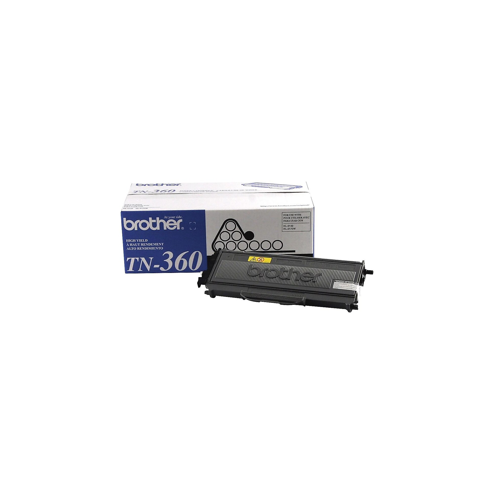 Brother TN-360 Black High Yield Toner Cartridge, 2/Pack (TN3602PK) Sansujyuku sansujyuku.com