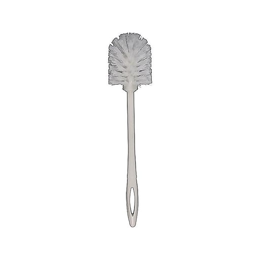 Rubbermaid Commercial Products White Plastic Toilet Bowl Brush - 10-in  Handle - Poly Fiber Bristles - Stain and Odor Resistant - Easy Cleaning in  the Toilet Brushes department at