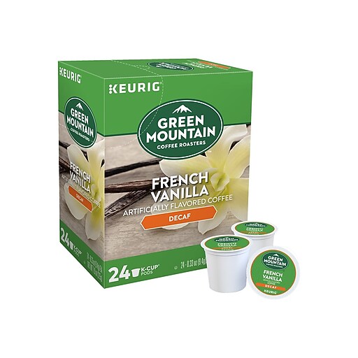 Green Mountain French Vanilla Decaf Coffee, Keurig® KCup® Pods, Light