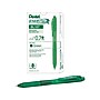 Pentel EnerGel-X RollerGel Retractable Gel Pens, Medium Point, Green Ink, Dozen (BL107-D)~#|#~sp40307438_sc7