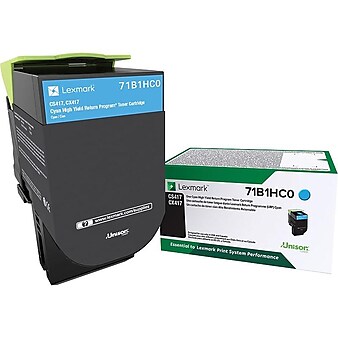 Lexmark 71 Cyan High Yield Toner Cartridge (71B1HC0)
