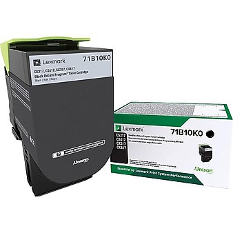 Lexmark 71 Black Standard Yield Toner Cartridge (71B10K0)