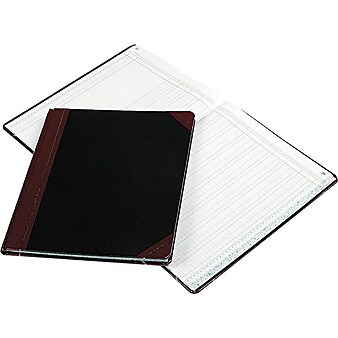 Boorum & Pease 1602 1/2 Series Columnar Book, 10.13"W x 12.25"H, Black (1602 1/2-150-12)